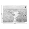 Let's go down to the Beach Faded Vintage Black and White Wallpaper - USTAD HOME