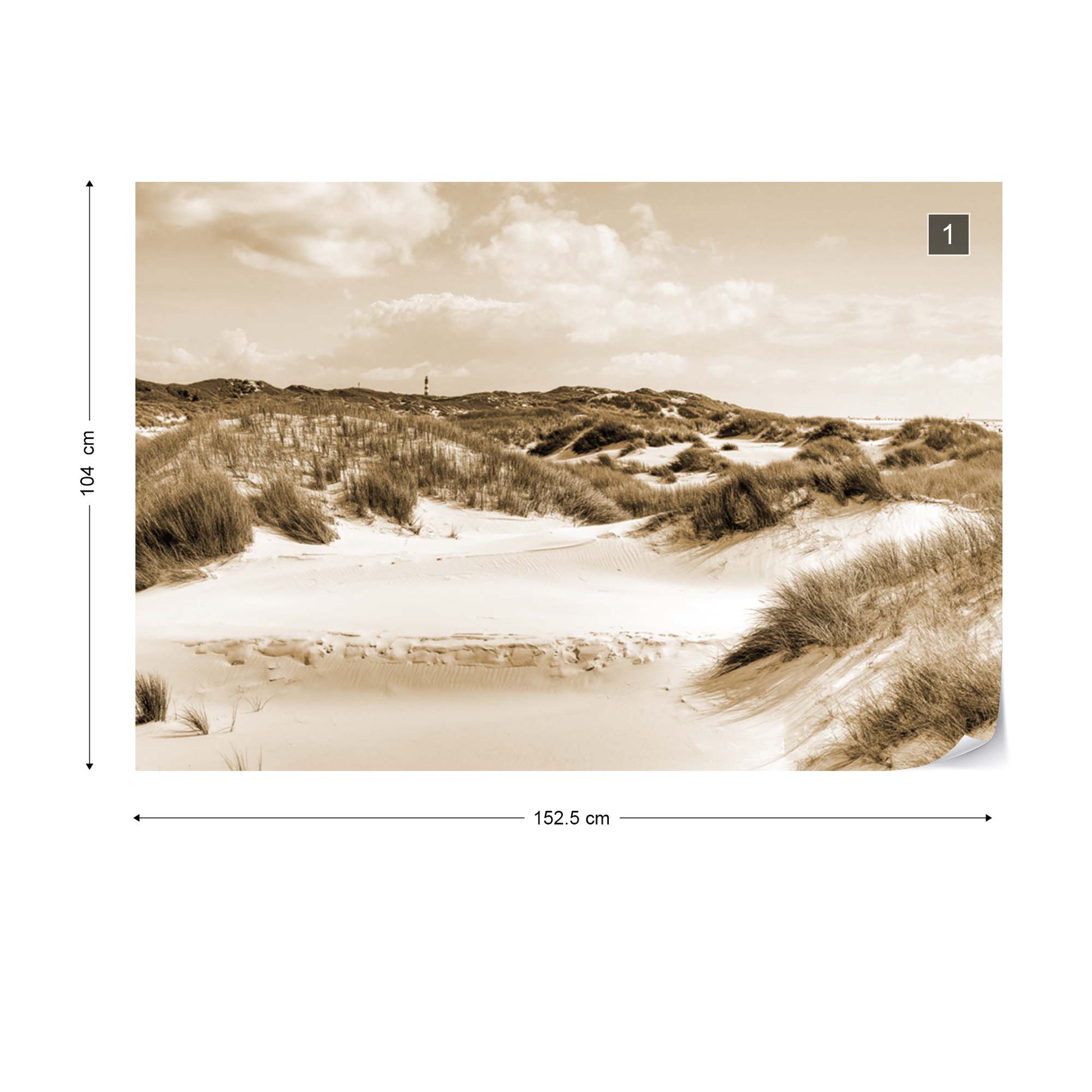 Dune Paradise in Sepia Wallpaper - USTAD HOME