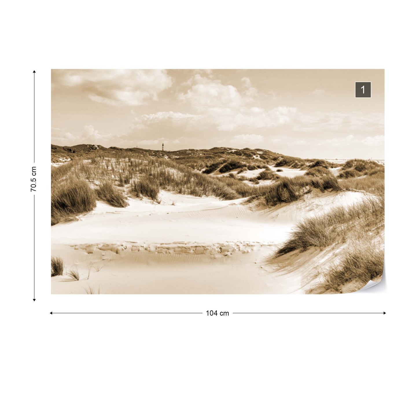 Dune Paradise in Sepia Wallpaper - USTAD HOME