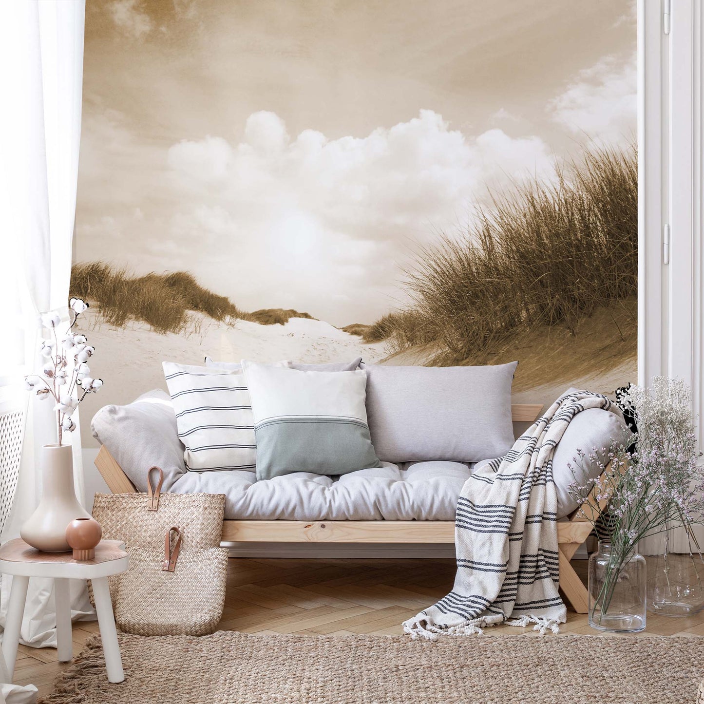 Sandy Days in Sepia Wallpaper - USTAD HOME