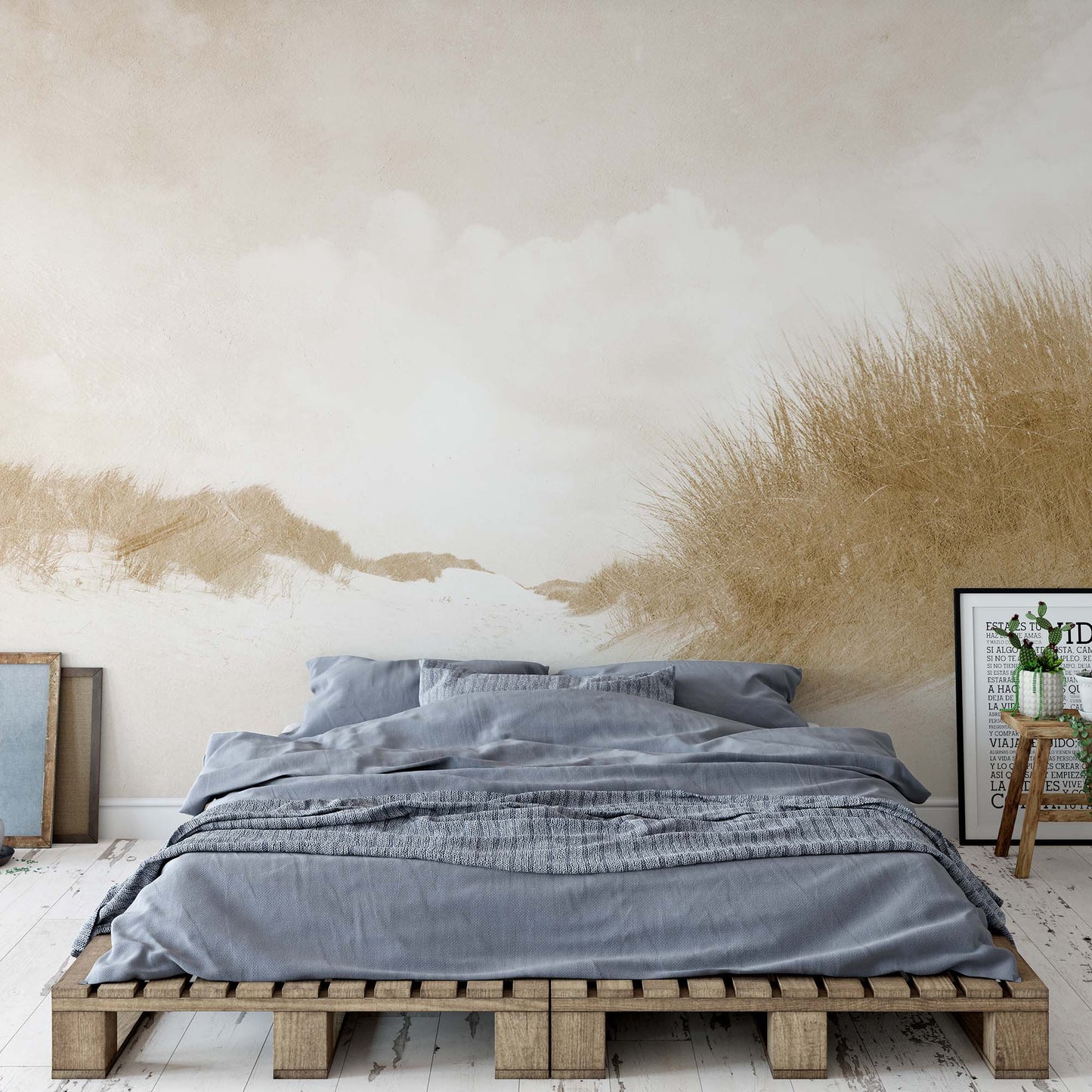 Sandy Days Faded Vintage in Sepia Wallpaper - USTAD HOME