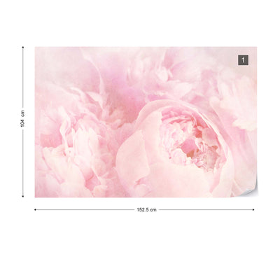 Beautiful Blooms Faded Vintage Pink Wallpaper Waterproof for Rooms Bathroom Kitchen - USTAD HOME