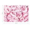 Rose Bouquet Pink Wallpaper Waterproof for Rooms Bathroom Kitchen - USTAD HOME