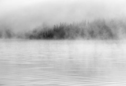 Mist on the Water in Black and White Wallpaper Waterproof for Rooms Bathroom Kitchen - USTAD HOME