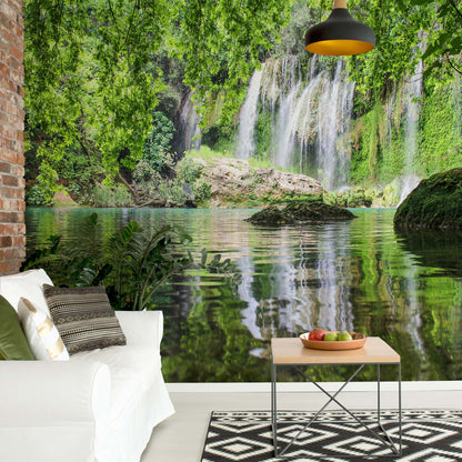 Waterfall Pool Wallpaper - USTAD HOME