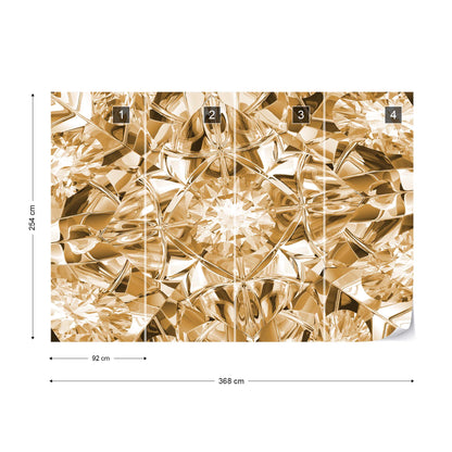 Facets of Luxury in Sepia Wallpaper Waterproof for Rooms Bathroom Kitchen - USTAD HOME