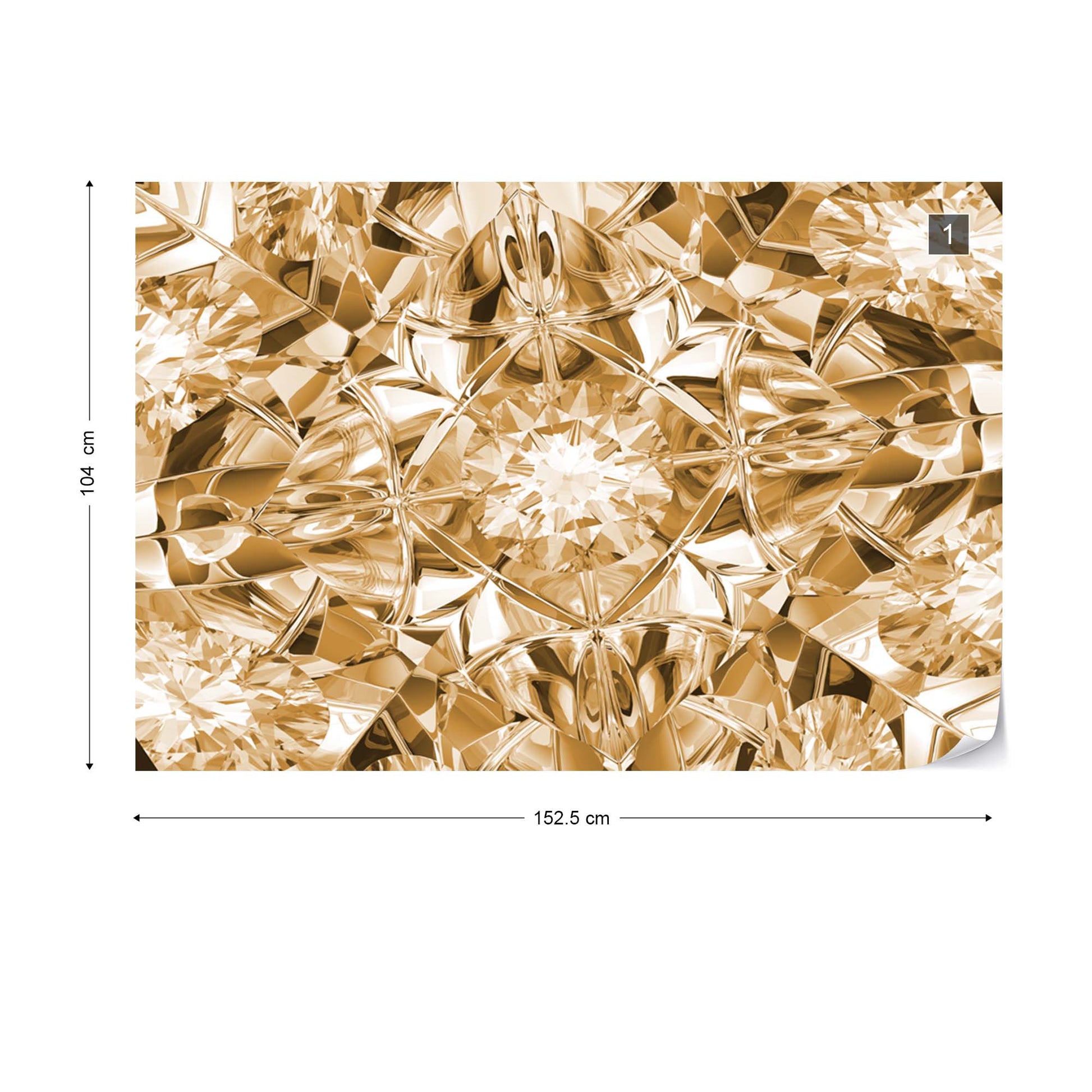 Facets of Luxury in Sepia Wallpaper Waterproof for Rooms Bathroom Kitchen - USTAD HOME