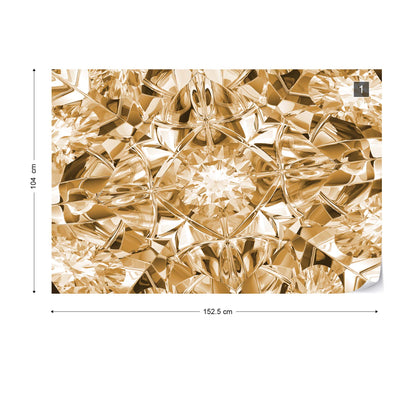 Facets of Luxury in Sepia Wallpaper Waterproof for Rooms Bathroom Kitchen - USTAD HOME