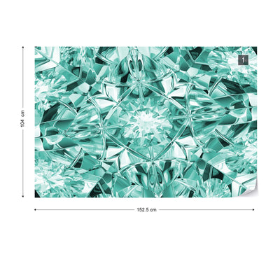 Facets of Luxury in Turquoise Wallpaper Waterproof for Rooms Bathroom Kitchen - USTAD HOME