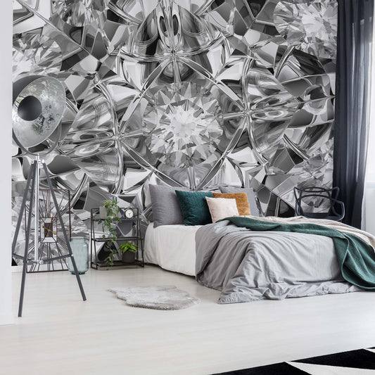 Facets of Luxury in Black and White Wallpaper Waterproof for Rooms Bathroom Kitchen - USTAD HOME