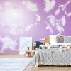 Floating in Purple Wallpaper Waterproof for Rooms Bathroom Kitchen - USTAD HOME