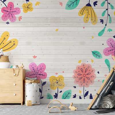 Happy Floral Wallpaper - USTAD HOME