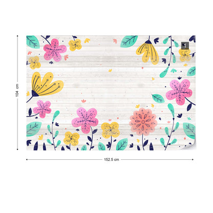 Happy Floral Wallpaper - USTAD HOME