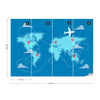 World Map Fly Wallpaper - USTAD HOME