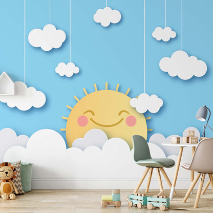 Happy Sun Papercut Series Wallpaper - USTAD HOME