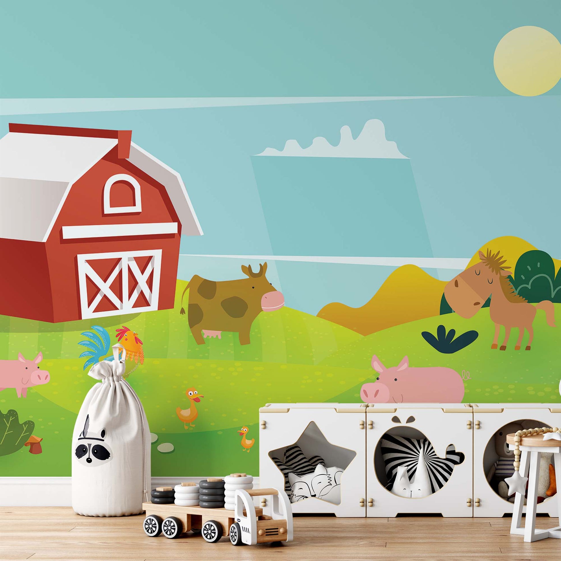 Farmyard Friends Wallpaper - USTAD HOME