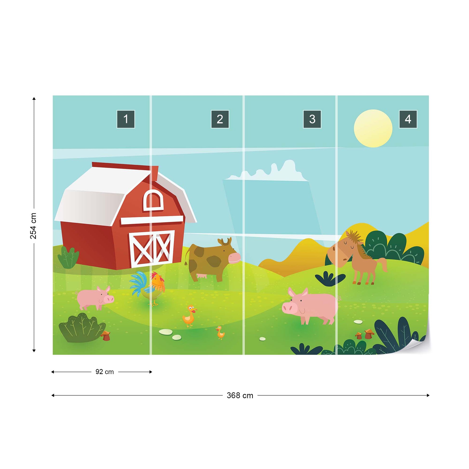 Farmyard Friends Wallpaper - USTAD HOME