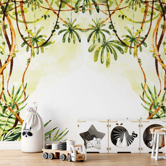 Into the Jungle Wallpaper Waterproof for Rooms Bathroom Kitchen Waterproof for Rooms Bathroom Kitchen - USTAD HOME