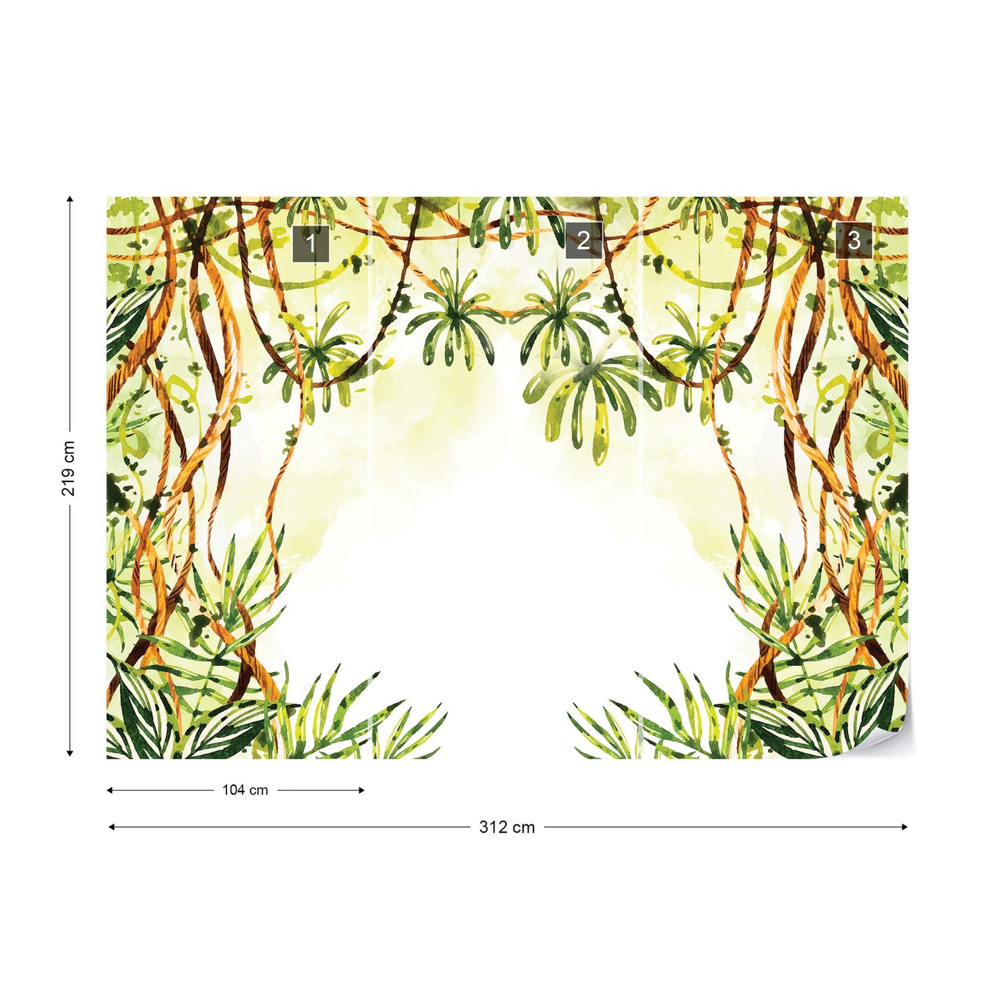 Into the Jungle Wallpaper Waterproof for Rooms Bathroom Kitchen Waterproof for Rooms Bathroom Kitchen - USTAD HOME
