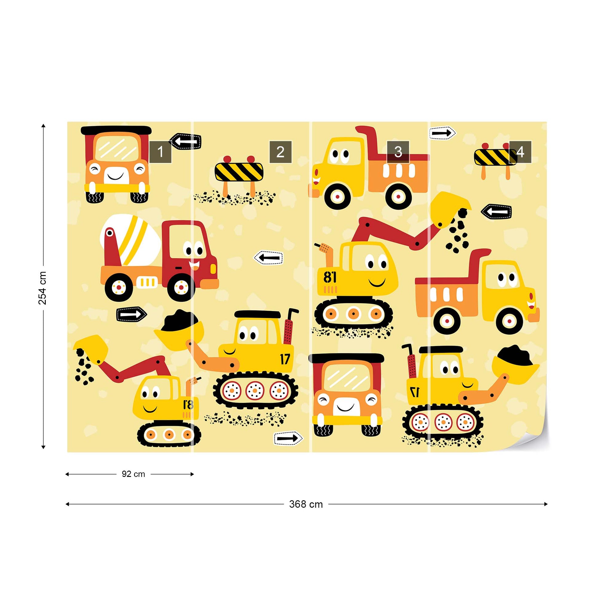 Digger and Friends Wallpaper Waterproof for Rooms Bathroom Kitchen Waterproof for Rooms Bathroom Kitchen - USTAD HOME