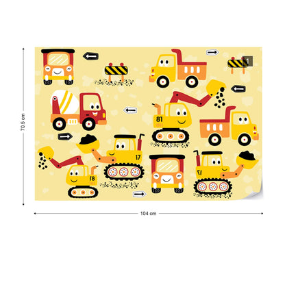 Digger and Friends Wallpaper Waterproof for Rooms Bathroom Kitchen Waterproof for Rooms Bathroom Kitchen - USTAD HOME