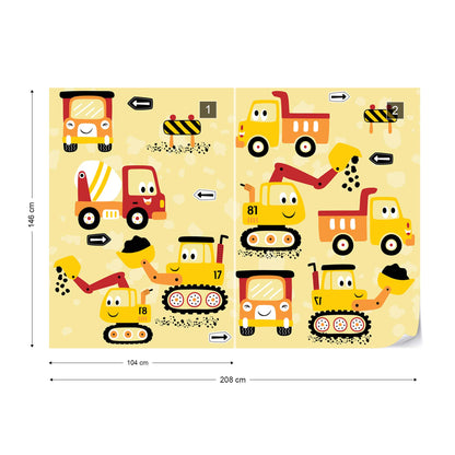 Digger and Friends Wallpaper Waterproof for Rooms Bathroom Kitchen Waterproof for Rooms Bathroom Kitchen - USTAD HOME