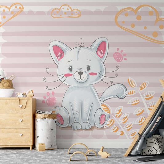 The Cuddlies: Chloe Wallpaper Waterproof for Rooms Bathroom Kitchen Waterproof for Rooms Bathroom Kitchen - USTAD HOME