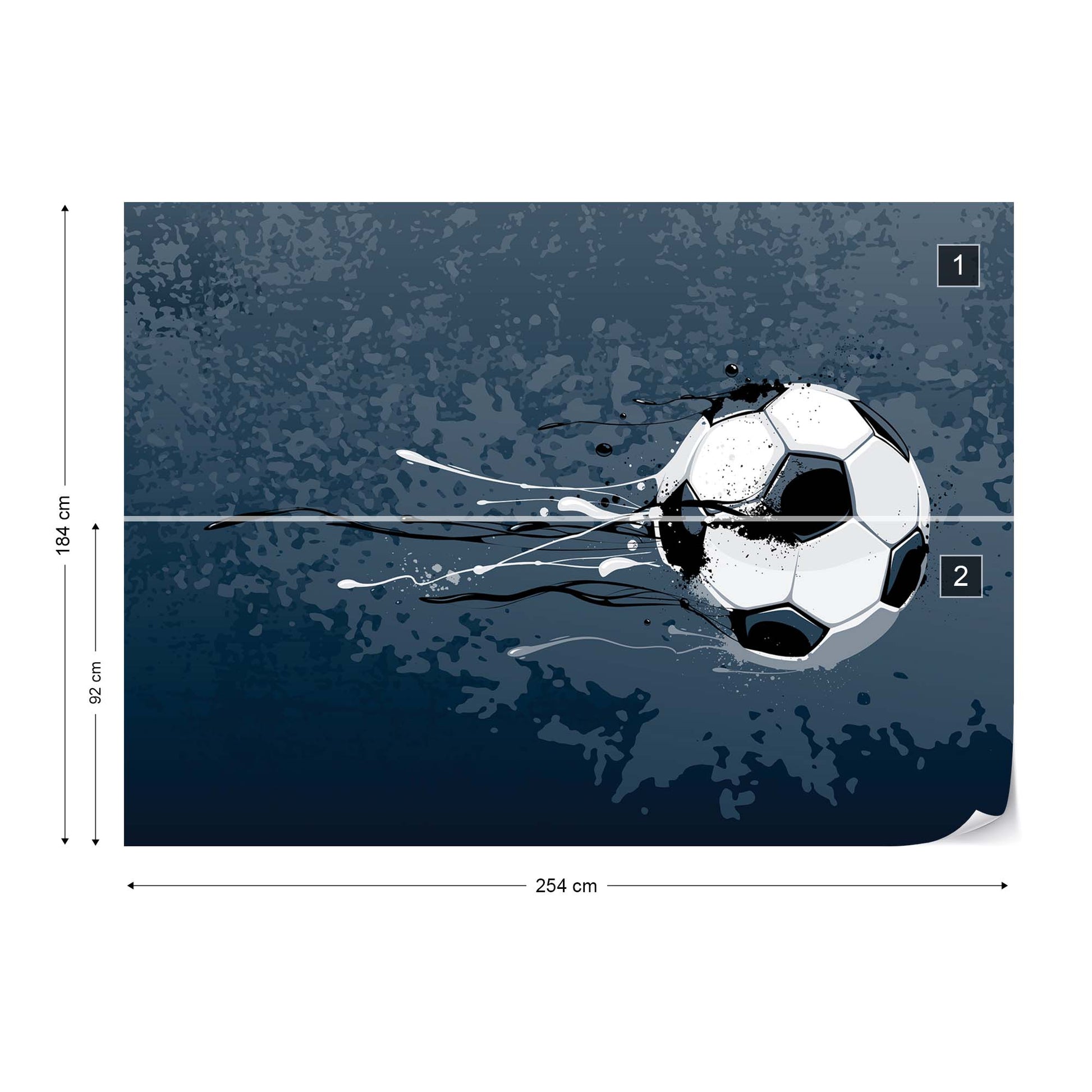 Football Stars: Shoot Wallpaper Waterproof for Rooms Bathroom Kitchen Waterproof for Rooms Bathroom Kitchen - USTAD HOME