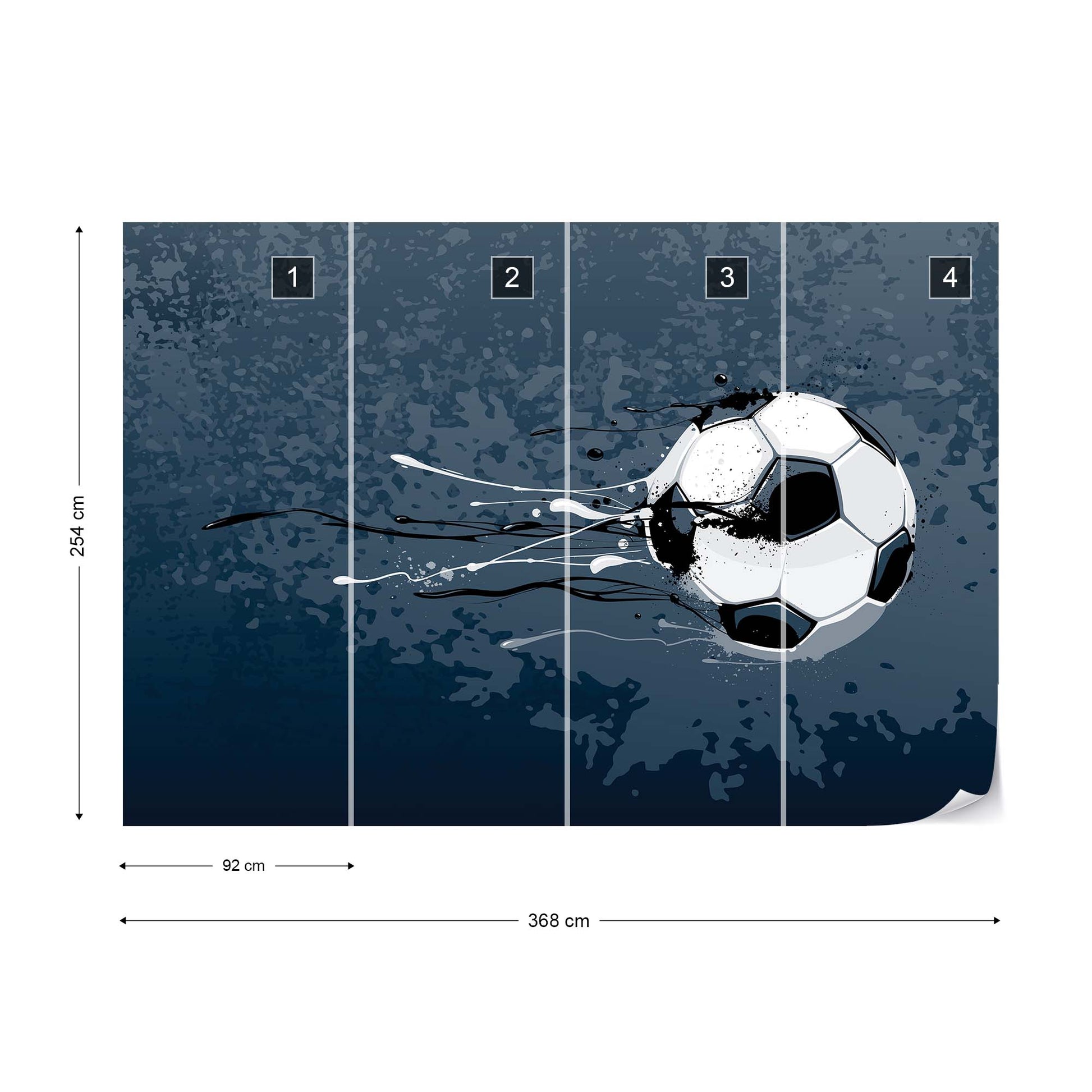 Football Stars: Shoot Wallpaper Waterproof for Rooms Bathroom Kitchen Waterproof for Rooms Bathroom Kitchen - USTAD HOME