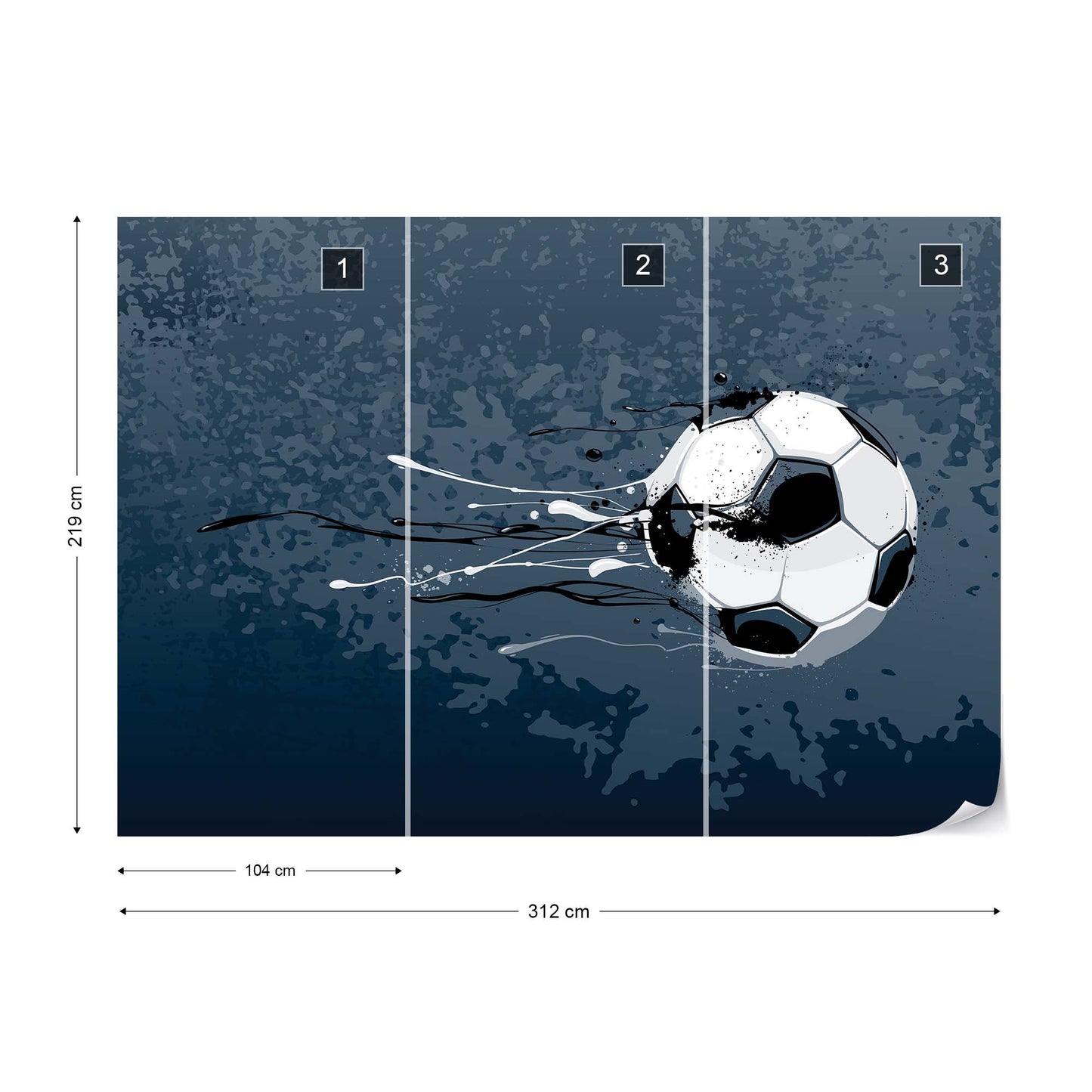 Football Stars: Shoot Wallpaper Waterproof for Rooms Bathroom Kitchen Waterproof for Rooms Bathroom Kitchen - USTAD HOME