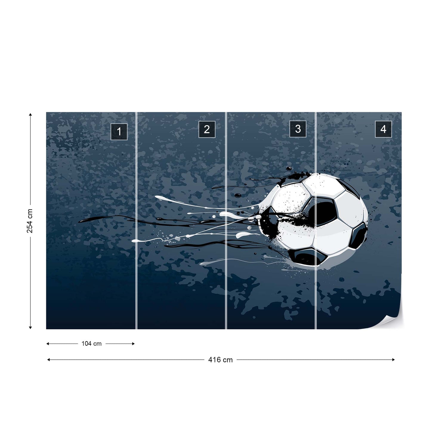 Football Stars: Shoot Wallpaper Waterproof for Rooms Bathroom Kitchen Waterproof for Rooms Bathroom Kitchen - USTAD HOME