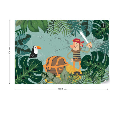 Captain Buckle in the Jungle Wallpaper Waterproof for Rooms Bathroom Kitchen Waterproof for Rooms Bathroom Kitchen - USTAD HOME