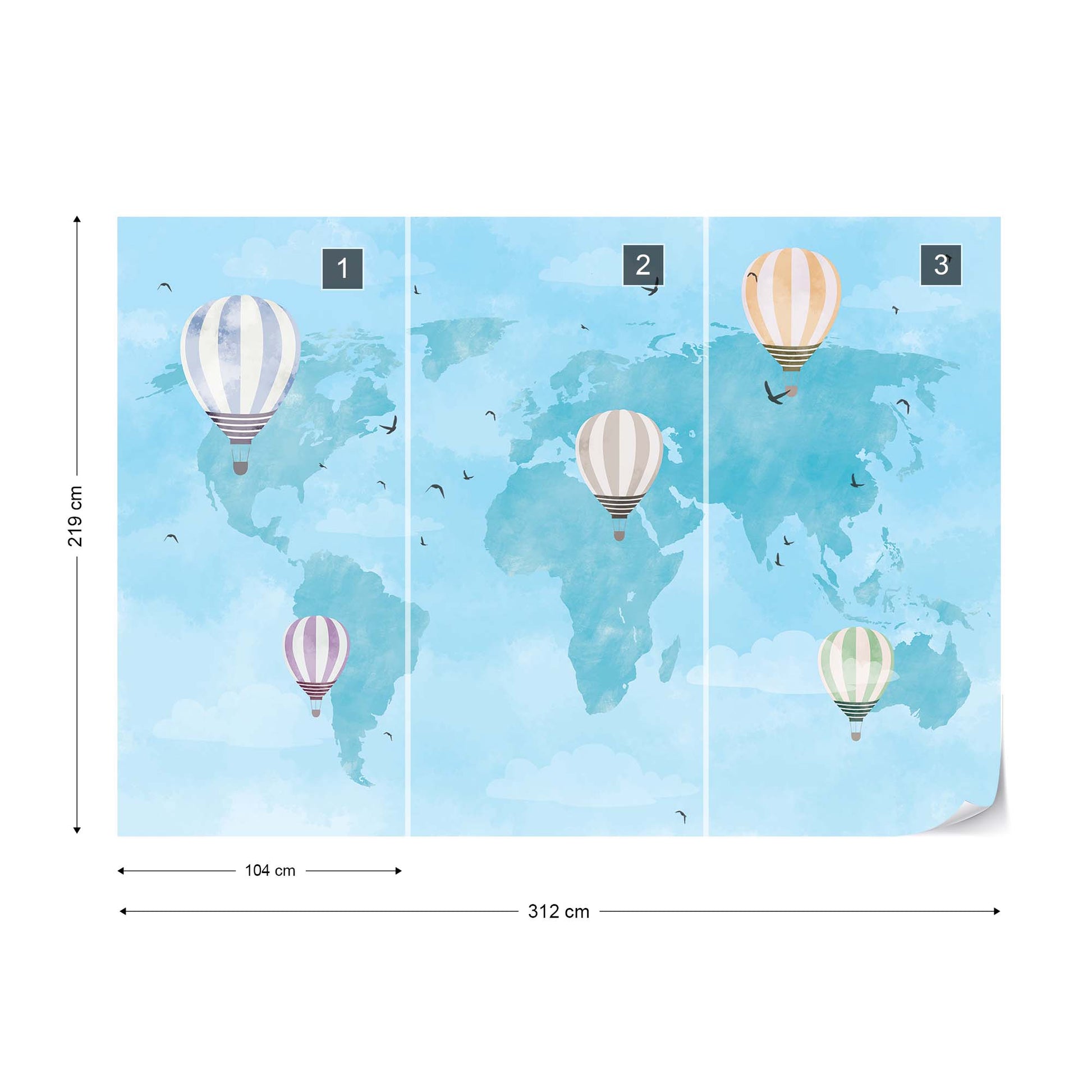 Ballooning Around the World Wallpaper - USTAD HOME