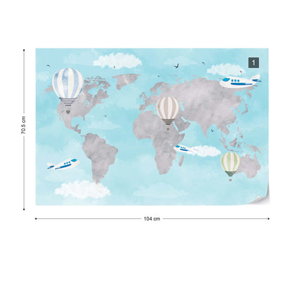 Ballooning Around the World Wallpaper - USTAD HOME