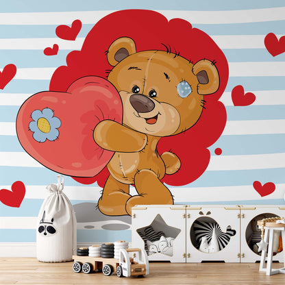 The Big Heart Bears: Bradley Wallpaper Waterproof for Rooms Bathroom Kitchen - USTAD HOME