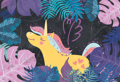 Ula la Unicornio Night Forest Wallpaper - USTAD HOME