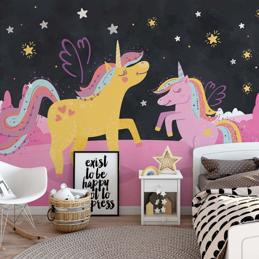 Ula la Unicornio and Lola under the Stars Wallpaper - USTAD HOME