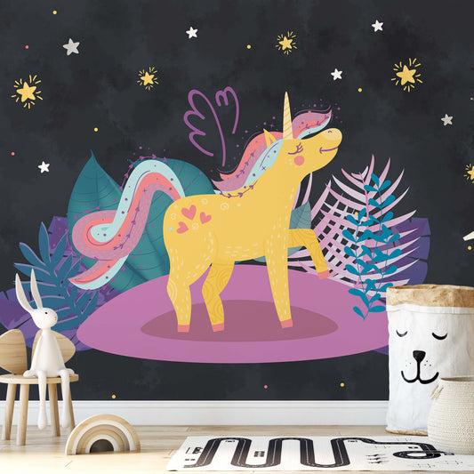 Ula la Unicornio Night Stars Wallpaper - USTAD HOME