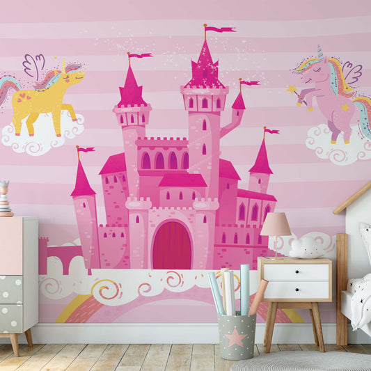 Ula and Lola's Unicorn Palace Wallpaper - USTAD HOME