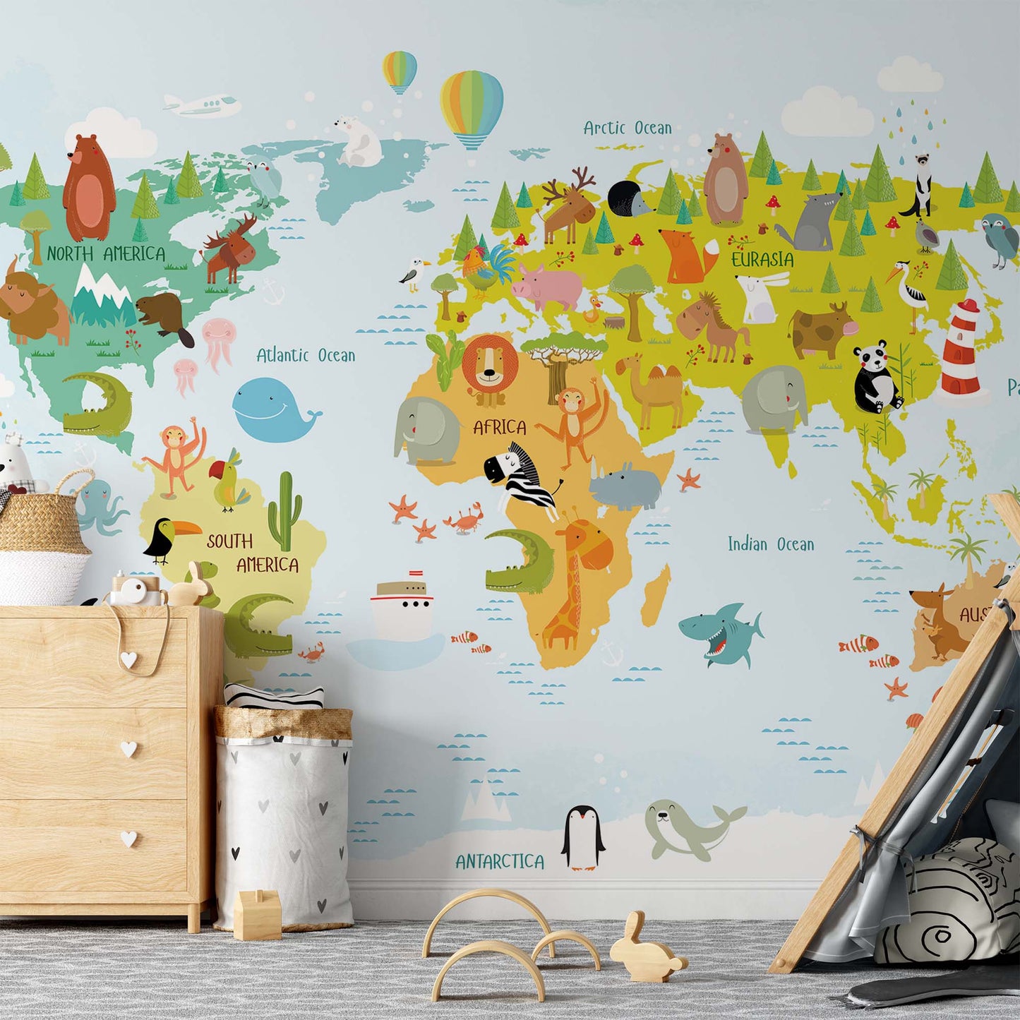 Little Animals, Big World Wallpaper - USTAD HOME