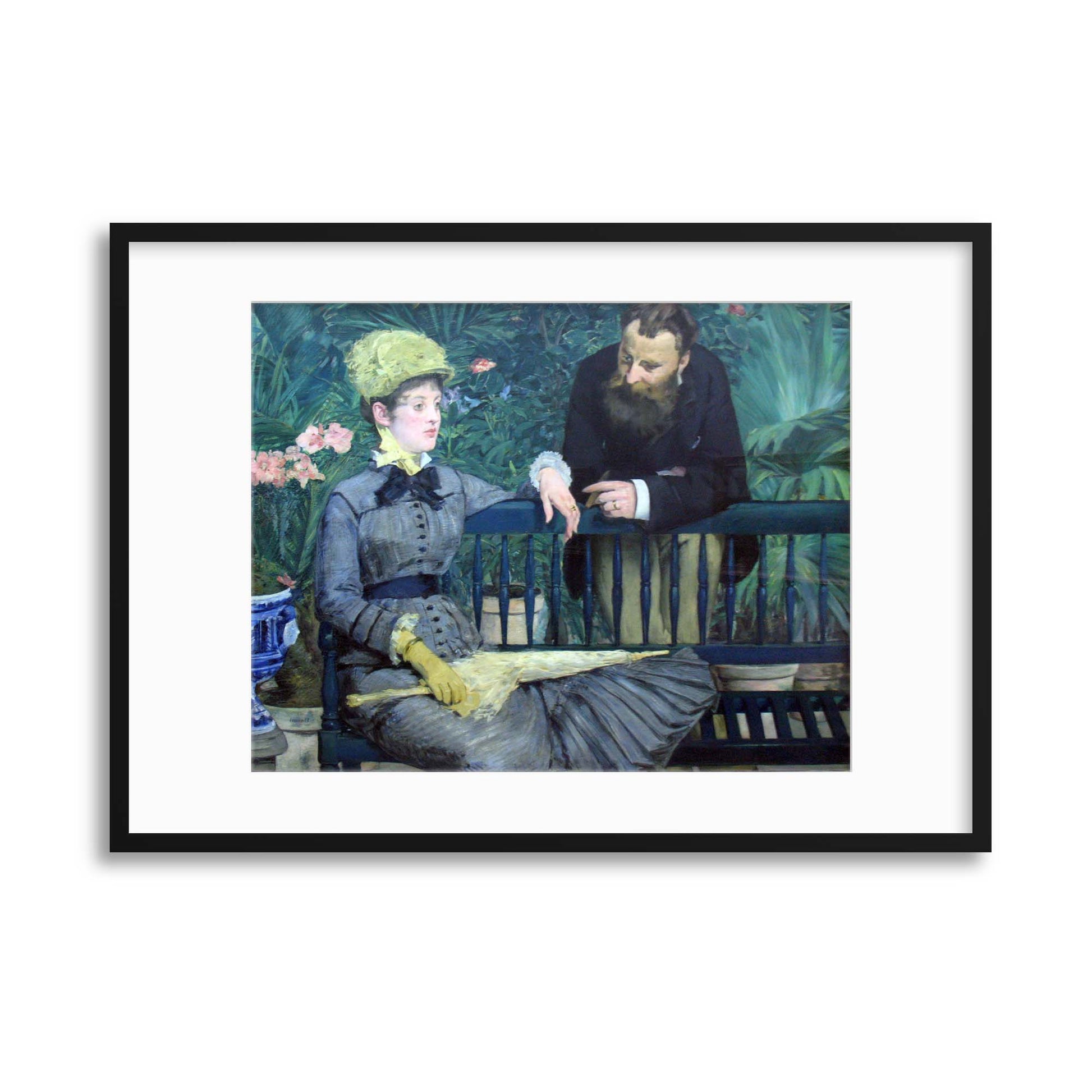 Eacute douard Manet, & quot; In the Conservatory & quot; Framed Print - USTAD HOME