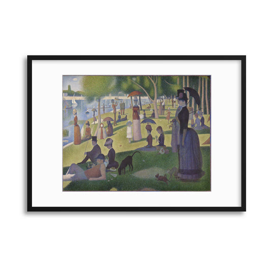 Georges Seurat, &quot;A Sunday Afternoon on the Island of La Grande Jatte&quot; Framed Print - USTAD HOME