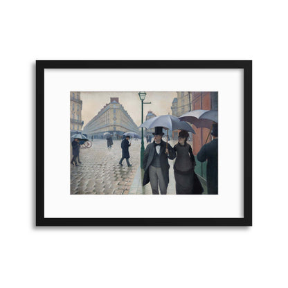 Gustave Caillebotte, &quot;Paris Street; Rainy Day&quot; Framed Print - USTAD HOME