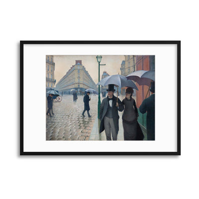 Gustave Caillebotte, &quot;Paris Street; Rainy Day&quot; Framed Print - USTAD HOME
