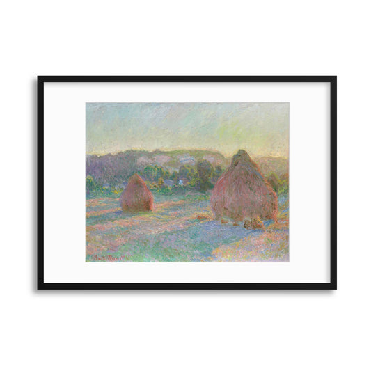 Monet, &quot;Haystacks&quot; Framed Print - USTAD HOME