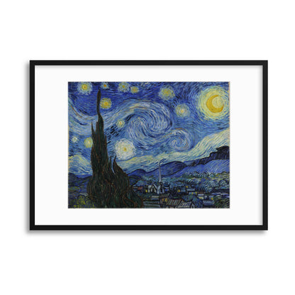 Van Gogh, &quot;Starry Night&quot; Framed Print - USTAD HOME