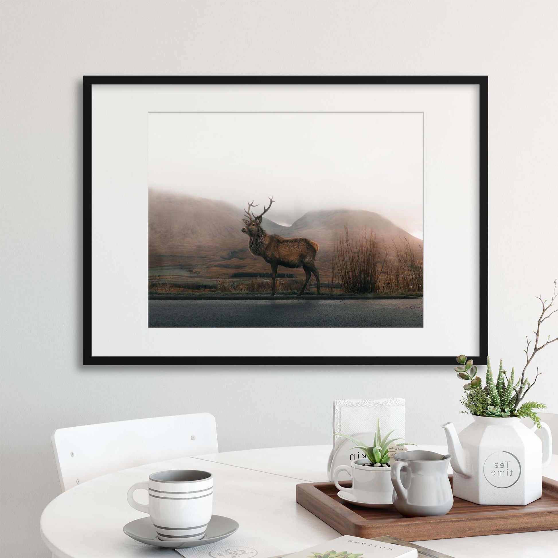 Majestic in the Highland Mist Framed Print - USTAD HOME