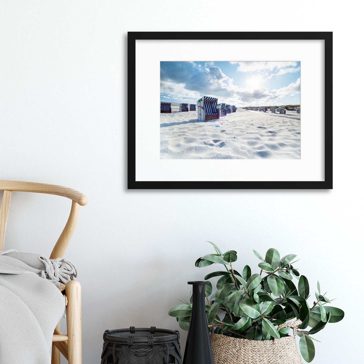 Strandk&ouml;rbe II Framed Print - USTAD HOME