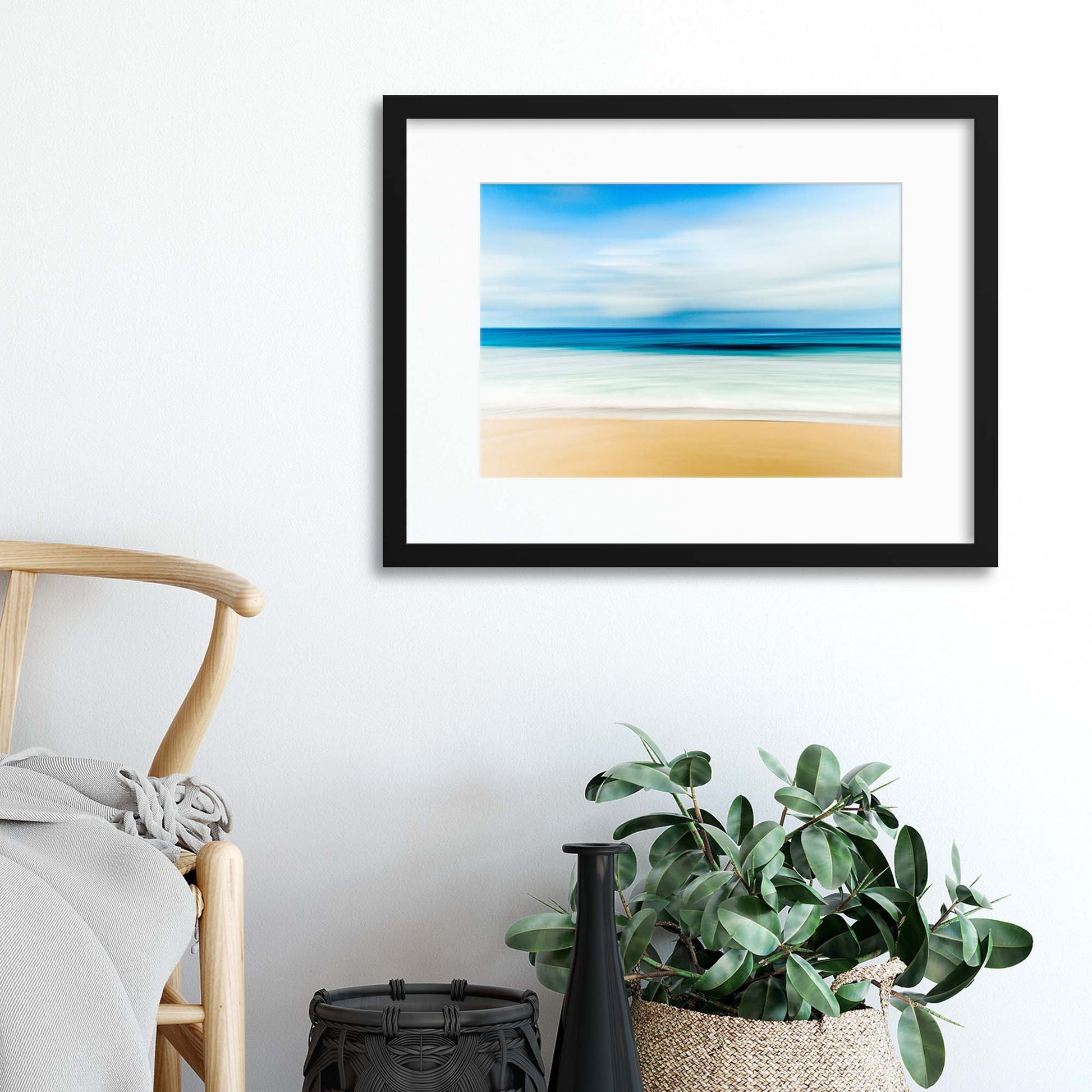Ocean Gradients Framed Print - USTAD HOME