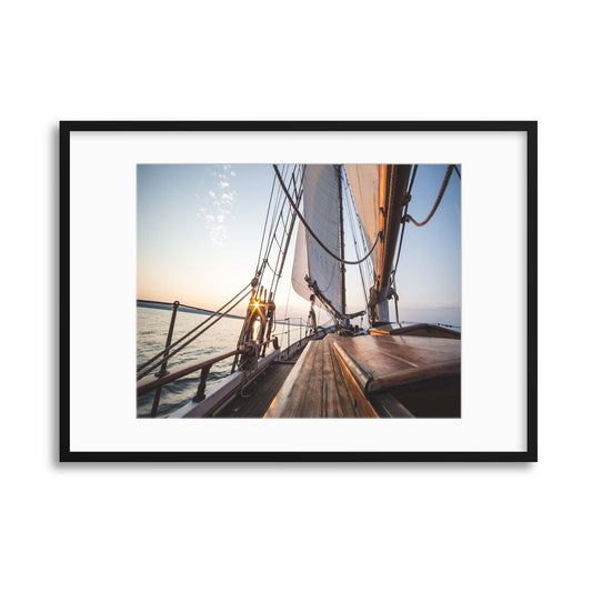 Evening Sail Framed Print - USTAD HOME